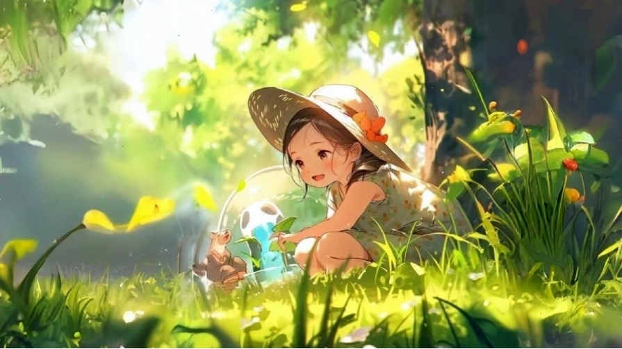 Hình nền anime với nhân vật nữ mạnh mẽ