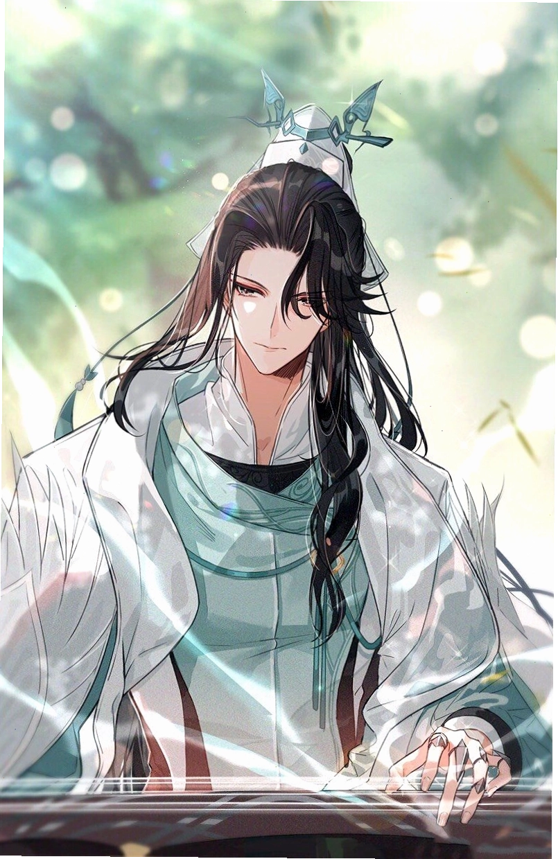 Hình nền anime với nhân vật tiên hiệp đang luyện công giữa khung cảnh huyền ảo