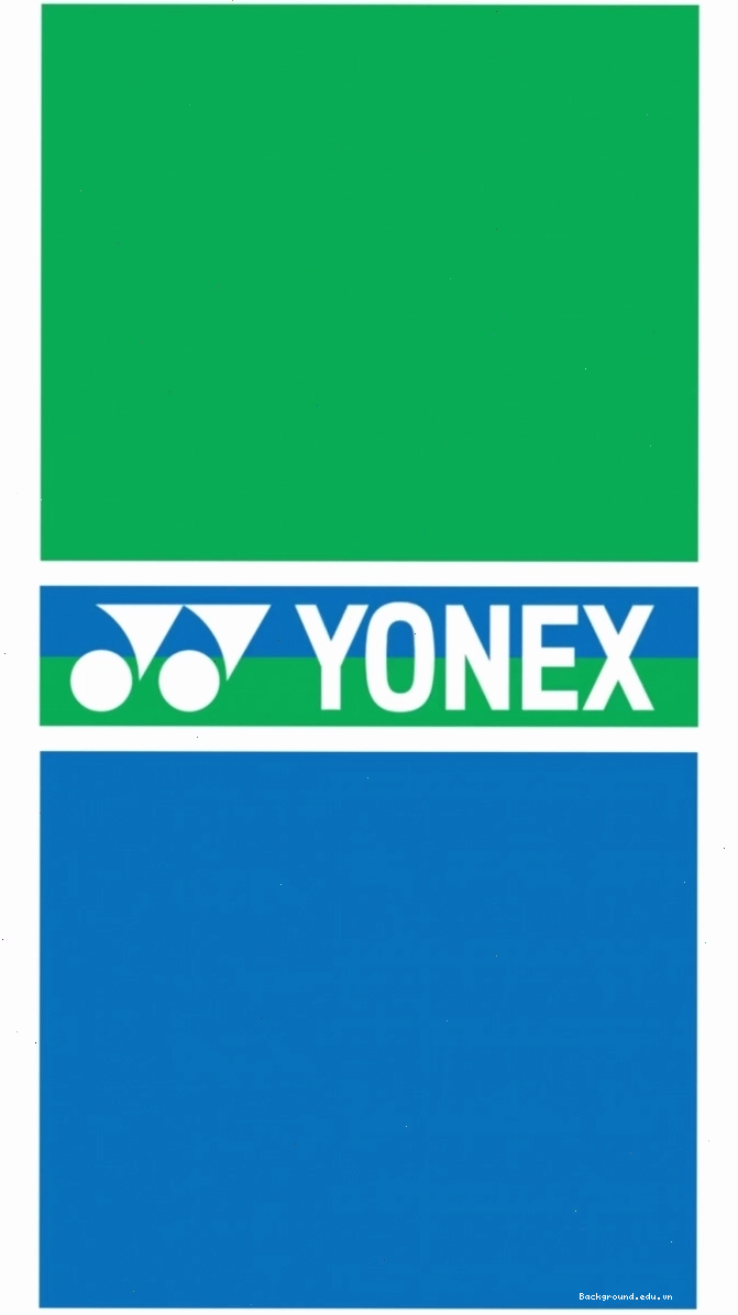 Hình nền cầu lông Yonex với logo thương hiệu nổi bật