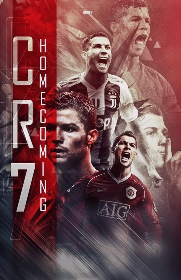Hình nền cầu thủ bóng đá Ronaldo với biểu cảm đầy nội lực