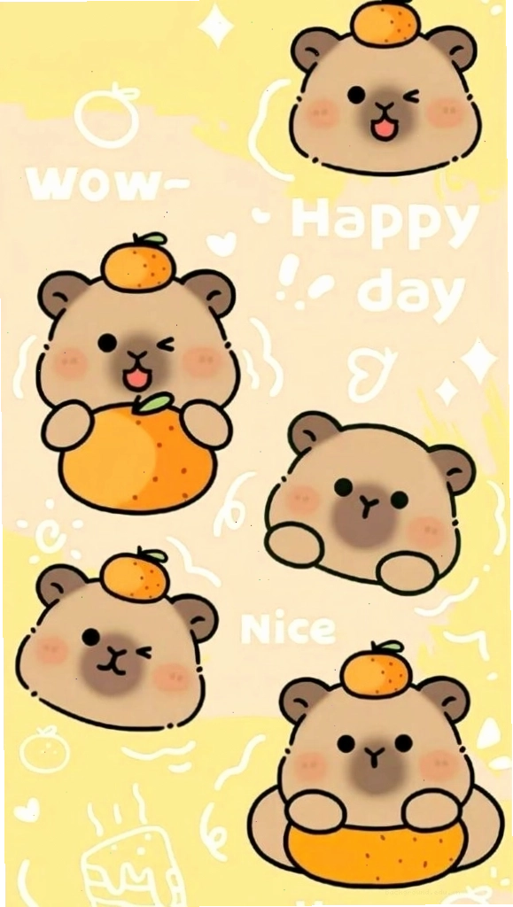 Hình nền điện thoại cute với nhân vật thỏ trắng đội nơ xanh