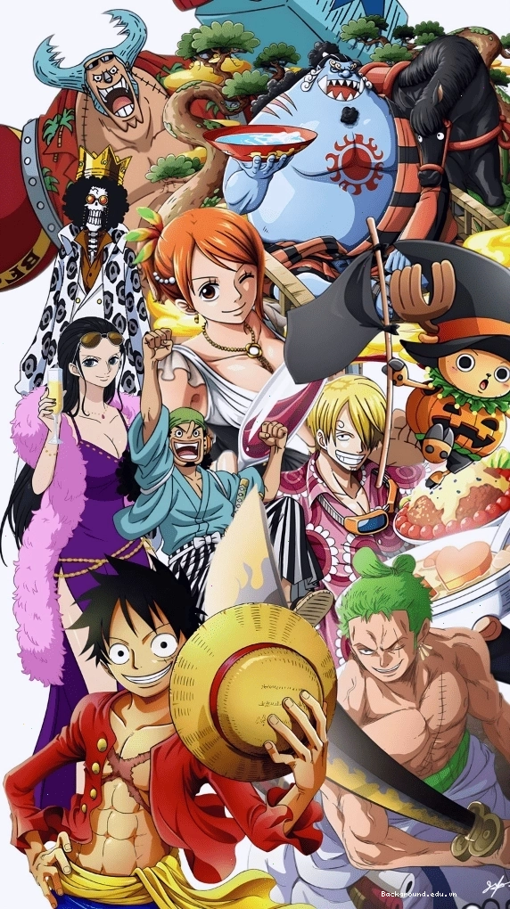 Hình nền điện thoại Luffy Gear 5 với sức mạnh bùng nổ