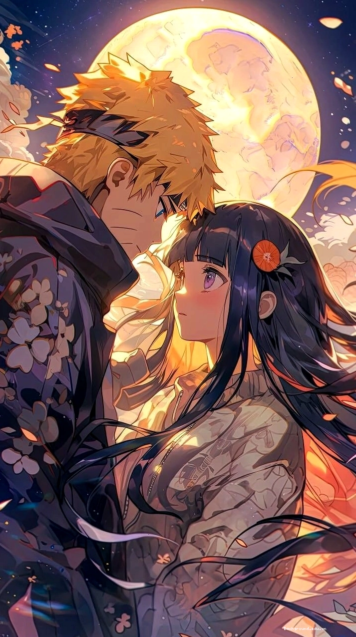 Hình nền điện thoại Naruto với tông màu đen chủ đạo