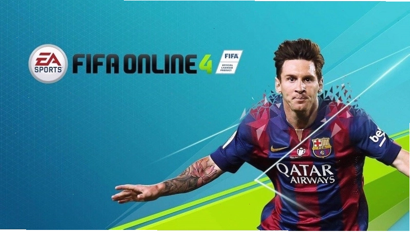 Hình nền FIFA Online 4 với cảnh cầu thủ ăn mừng bàn thắng cùng đồng đội