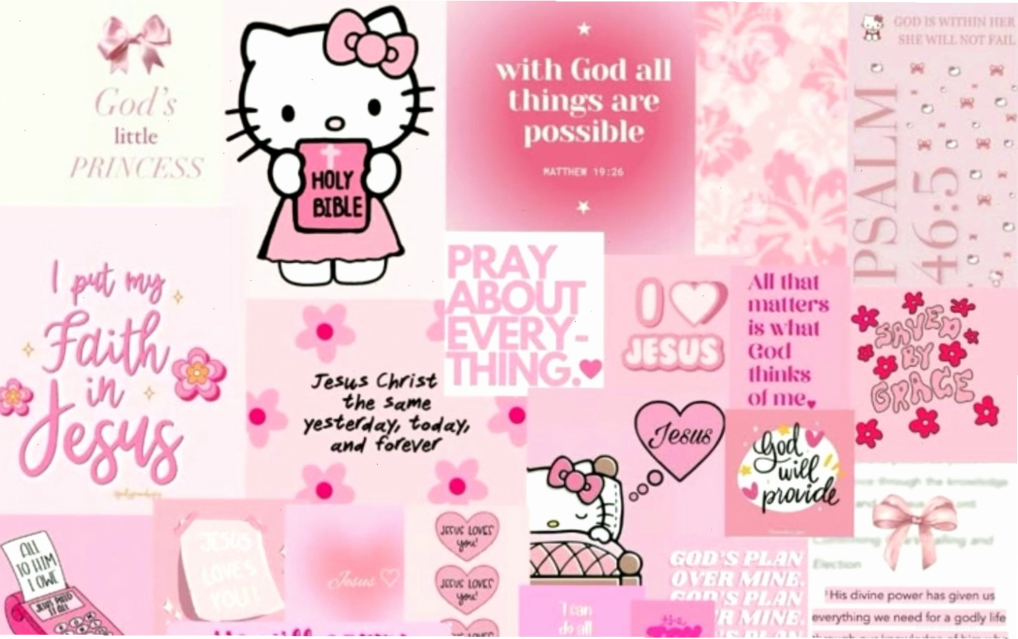 Hình nền Hello Kitty Y2K đầy màu sắc và cá tính