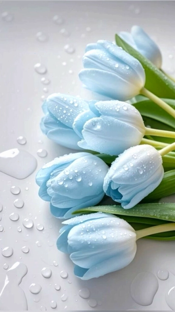 Hình nền hoa tulip trên nền tối, tạo hiệu ứng tương phản
