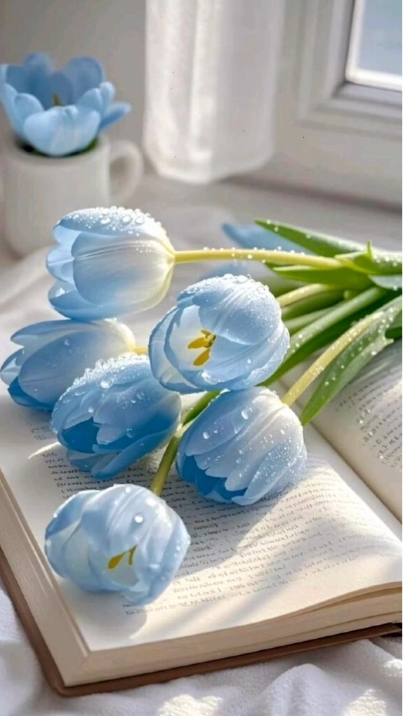 Hình nền hoa tulip với ánh sáng vàng ấm áp