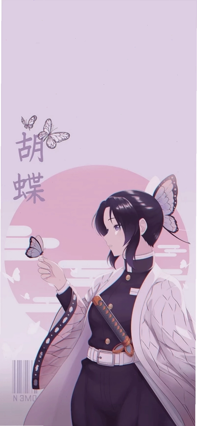 Hình nền Kochō Shinobu trong không gian huyền ảo