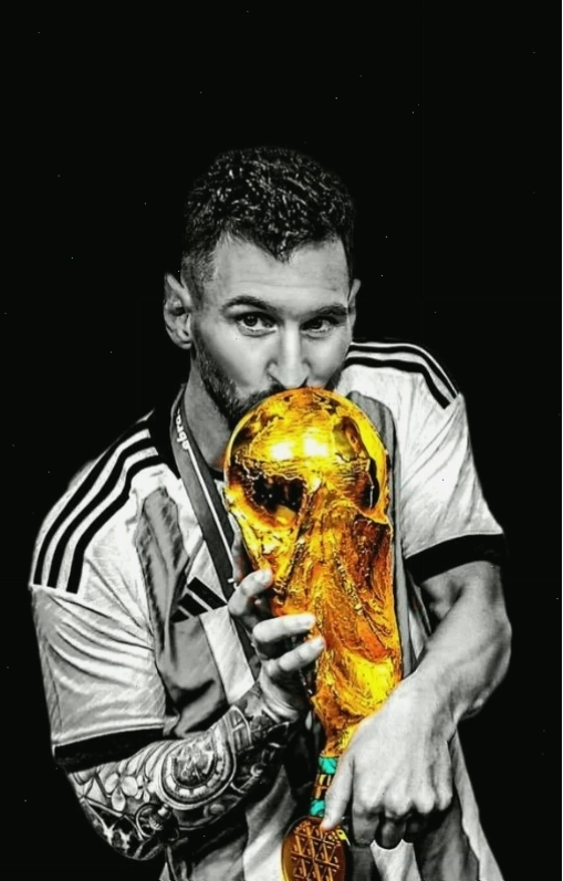 Hình nền Leo Messi 4K đen trắng