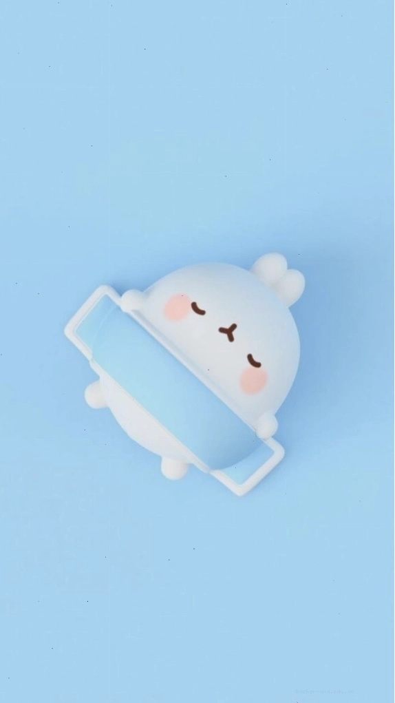Hình nền màu xanh dương với các họa tiết cute và đáng yêu