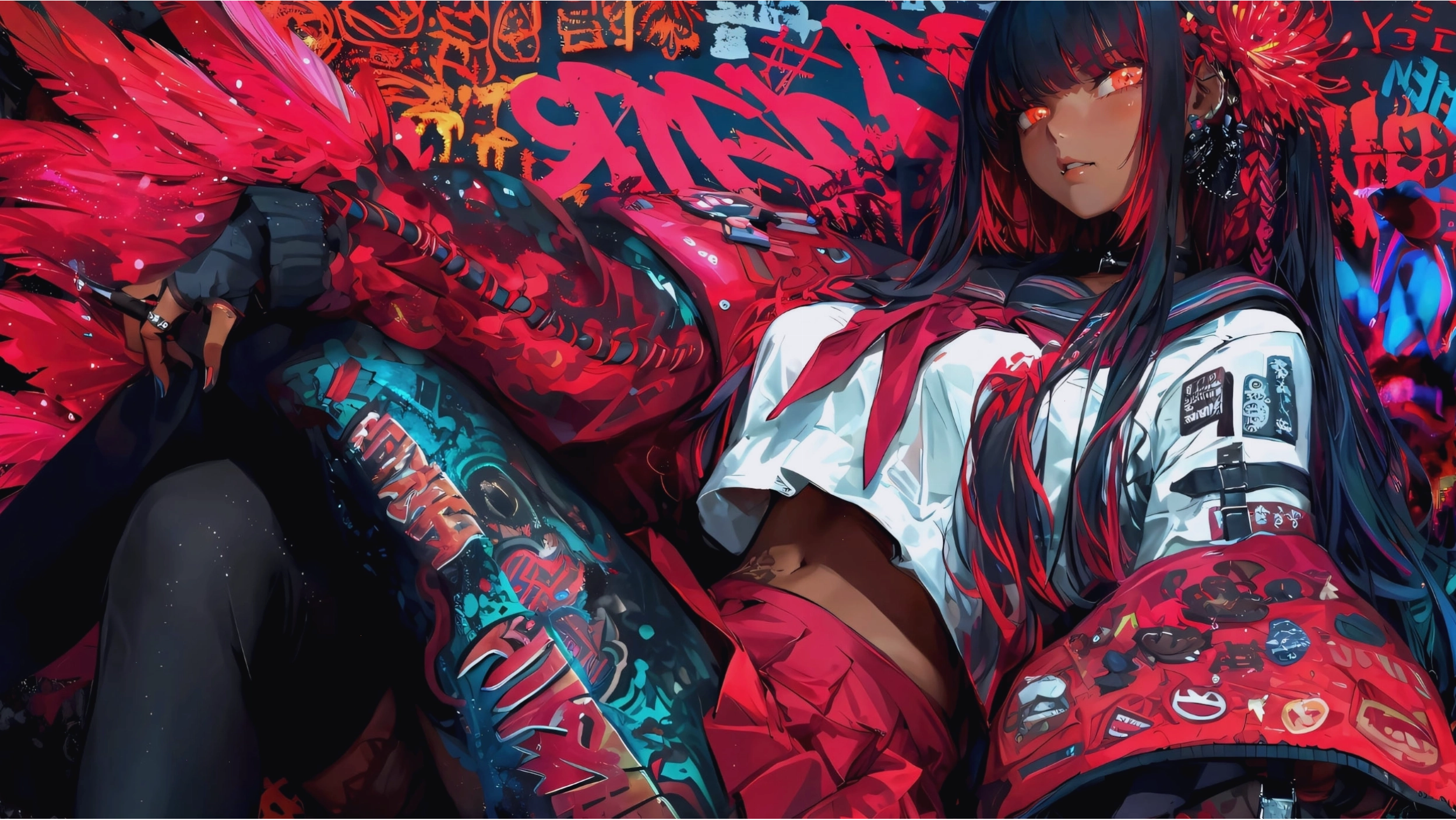 Hình nền máy tính 4K Anime với nhân vật nữ dễ thương