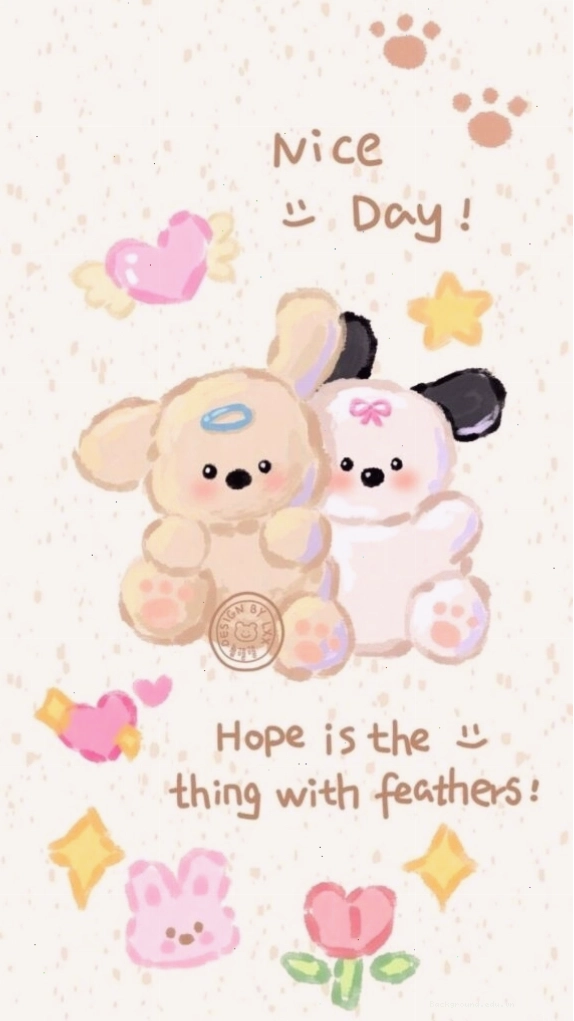 Hình nền máy tính cute với chữ 'Work hard, dream big'