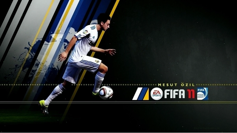 Hình nền máy tính FIFA Online 4 với giao diện game và thông tin cầu thủ