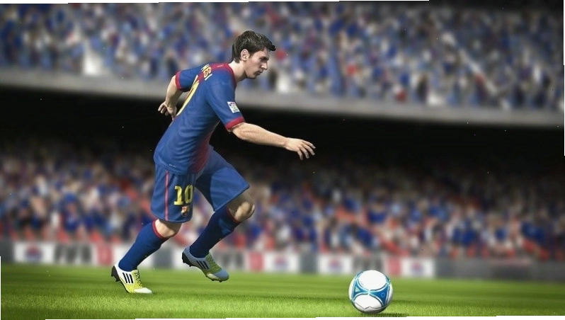 Hình nền máy tính FIFA Online 4 với logo game và các cầu thủ nổi bật
