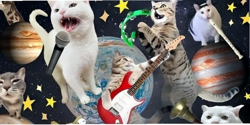 Hình nền nghệ thuật 3D với yếu tố meme