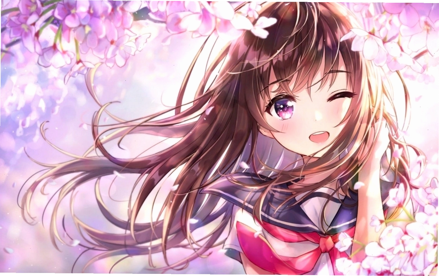 Hình nền nhân vật anime nữ cực đáng yêu