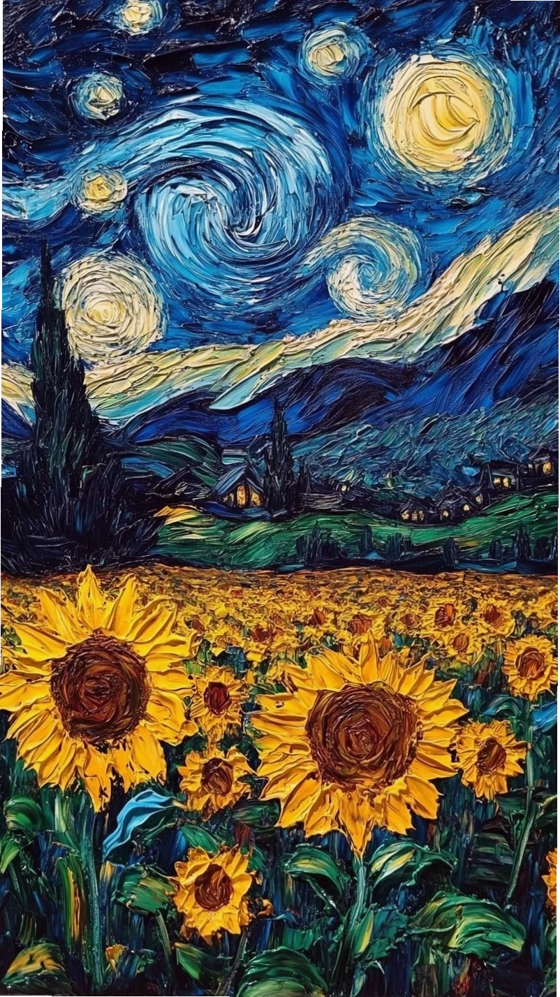 Hình nền Van Gogh Cà phê đêm tại Arles sống động