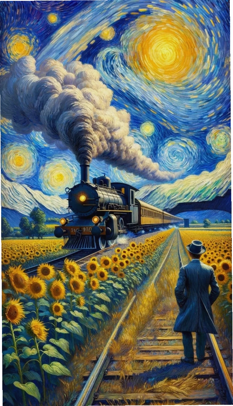 Hình nền Van Gogh chân dung tự họa đầy cảm xúc