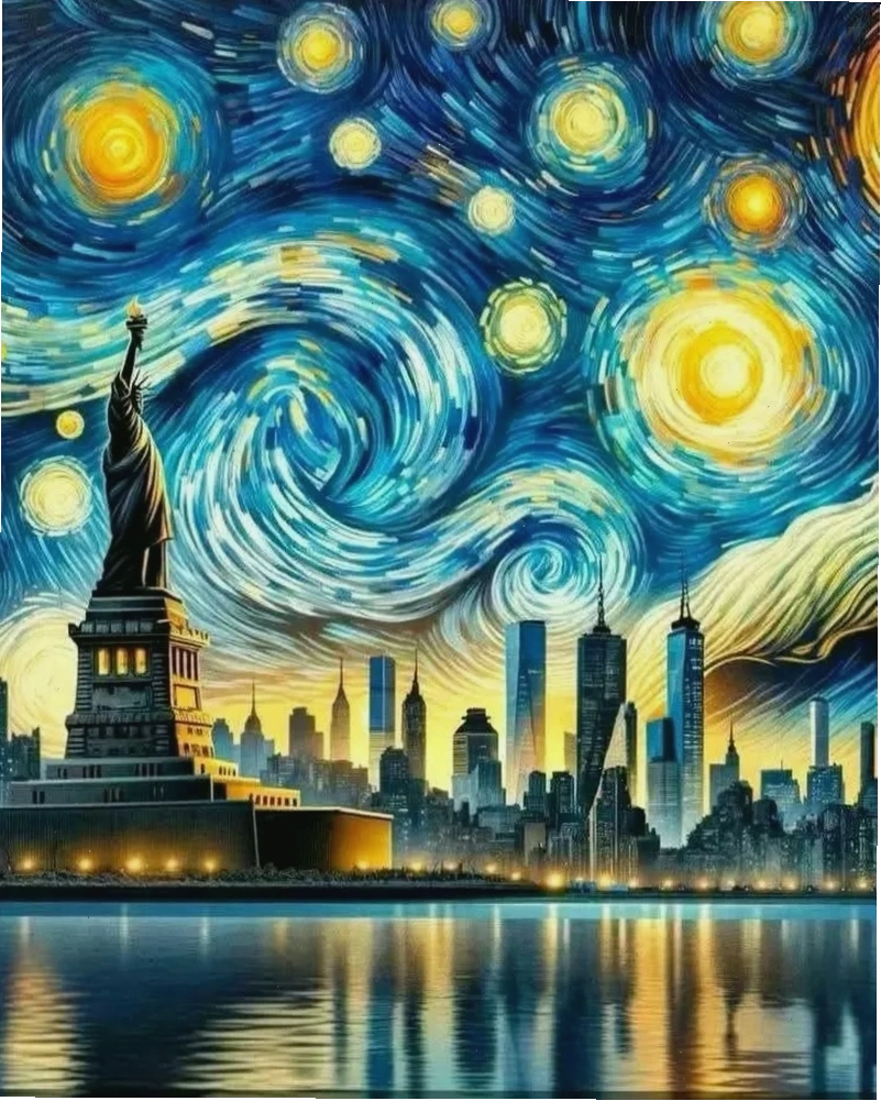 Hình nền Van Gogh tái hiện khu vườn mùa hè
