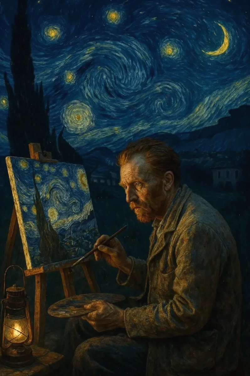 Hình nền Van Gogh với chủ đề tĩnh vật trái cây