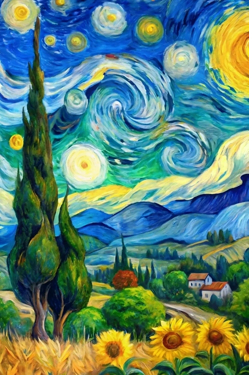 Hình nền Van Gogh với hình ảnh những đôi giày cũ