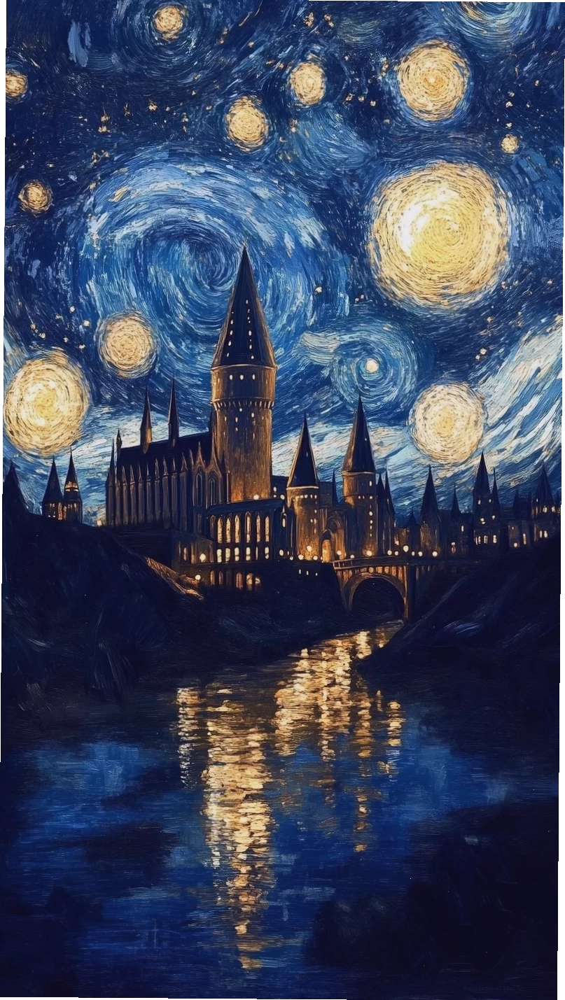 Hình nền Van Gogh với phong cảnh đồng quê thanh bình