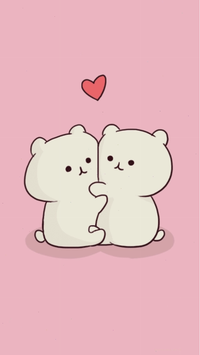 Hình nền Zalo cute với các nhân vật hoạt hình đáng yêu