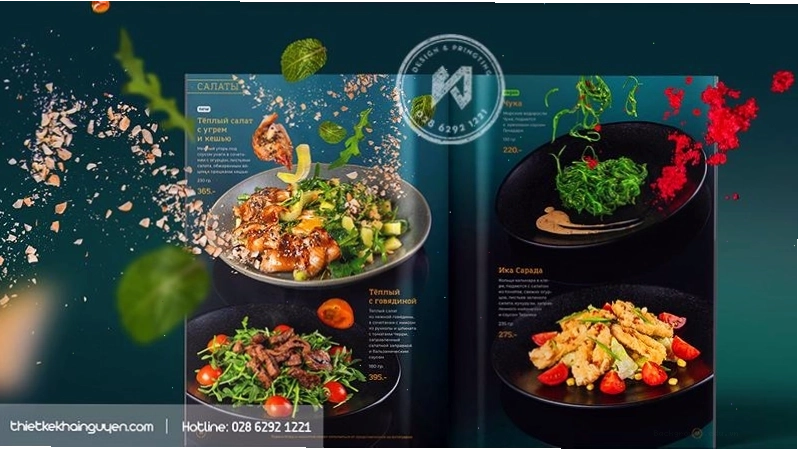 Mẫu menu nhà hàng Nhật Bản tinh tế