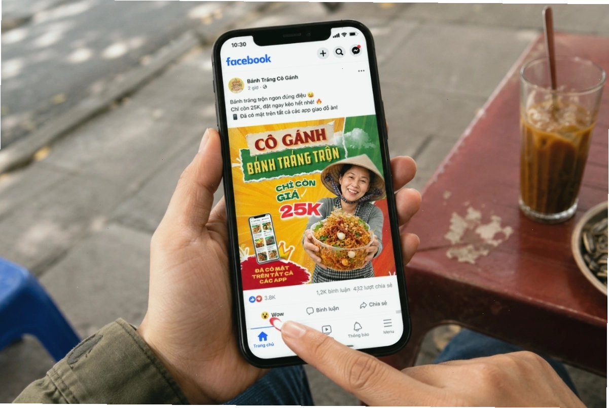 Mẫu thiết kế poster ẩm thực Việt Nam ấn tượng