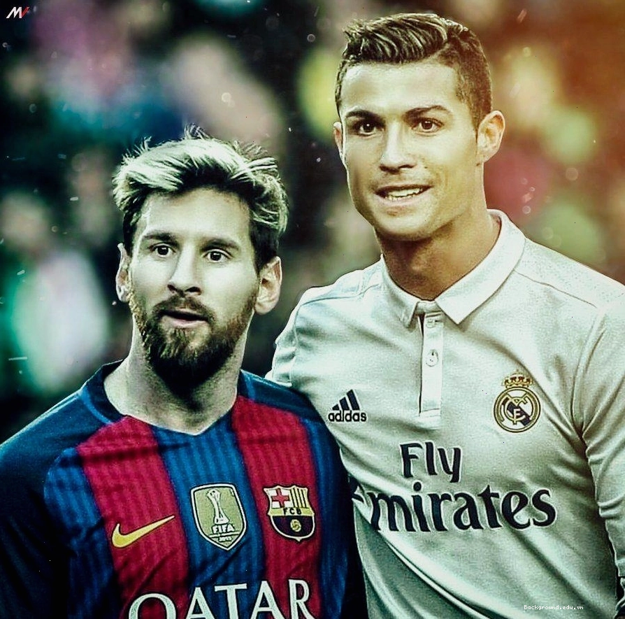 Messi và Ronaldo, hình nền chung 4K