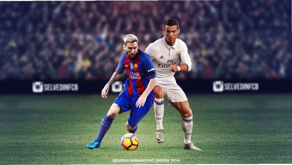 Messi vs Ronaldo HD WALLPAPER