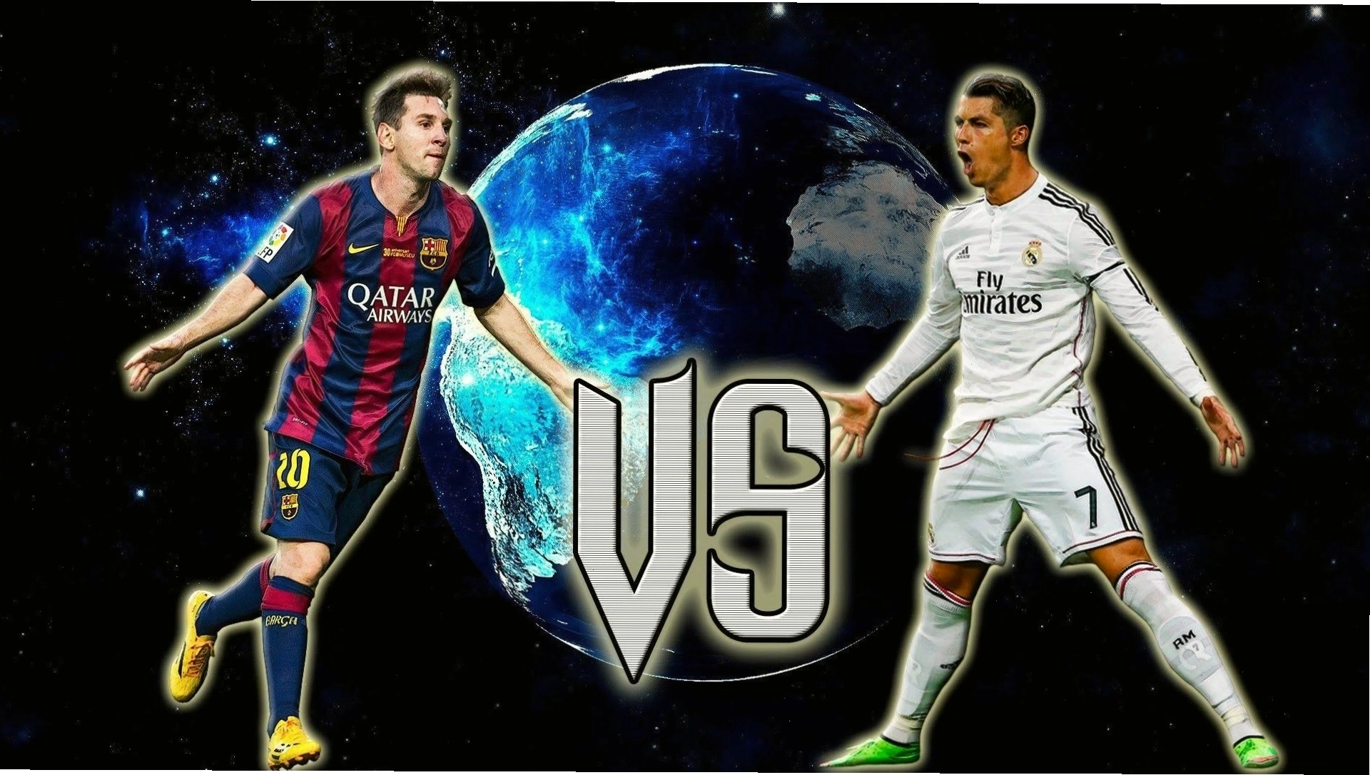 Messi vs Ronaldo Wallpaper 2018 HD