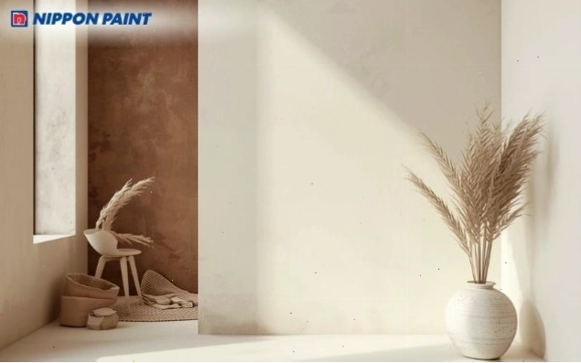 Nâu đất phối trắng giúp không gian sáng sủa hơn nhưng vẫn giữ được nét ấm áp
