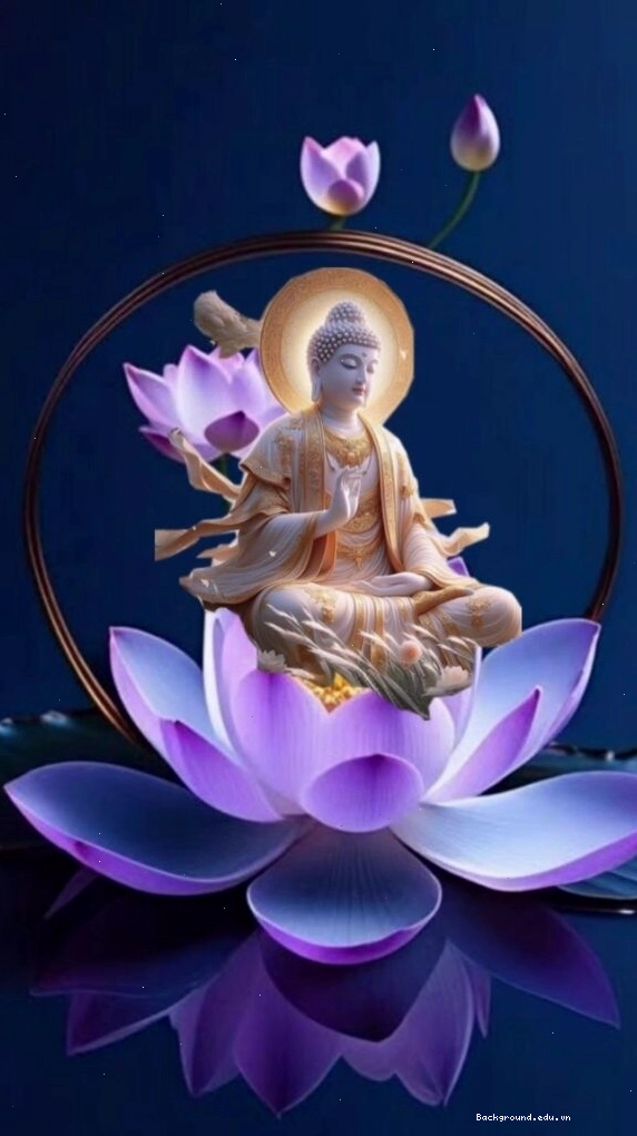 Phật Bà Quan Âm trên đài sen