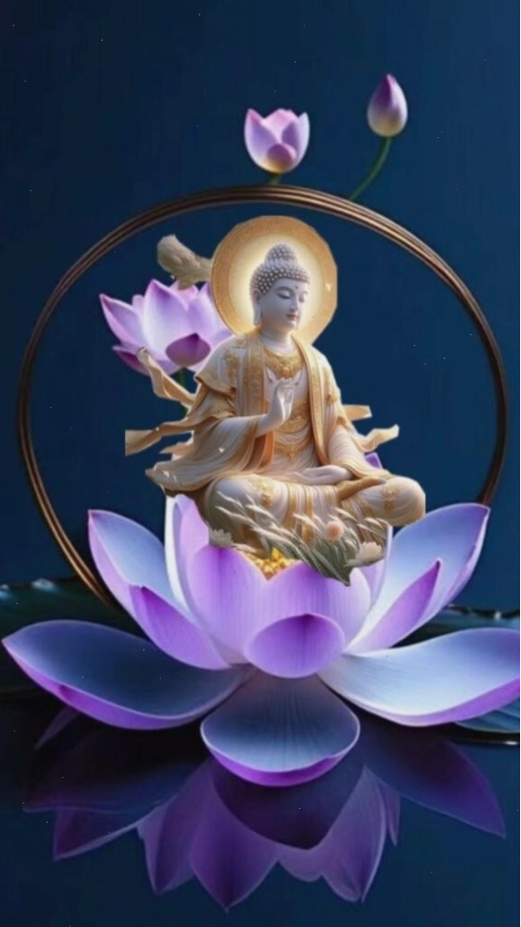 Phật Bà Quan Âm trên đài sen, biểu tượng của lòng từ bi và sự che chở