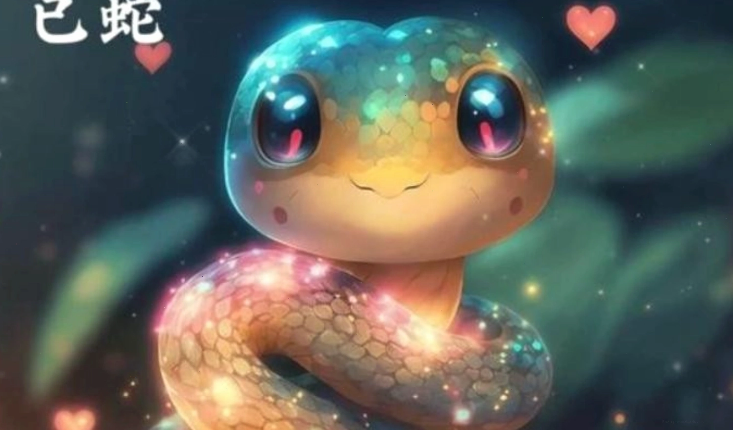 Rắn con với đôi mắt lấp lánh