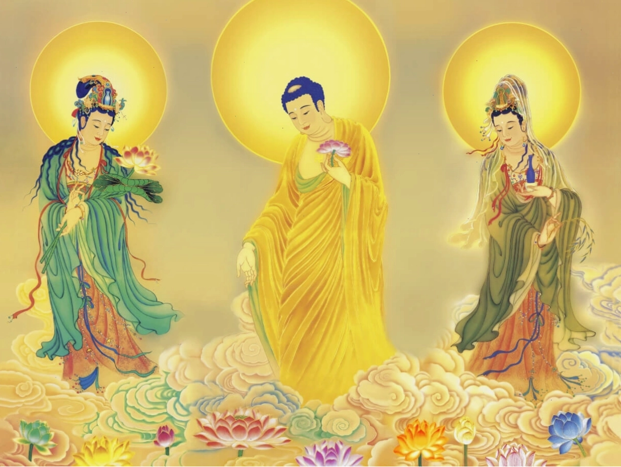 Tây Phương Tam Thánh làm hình nền