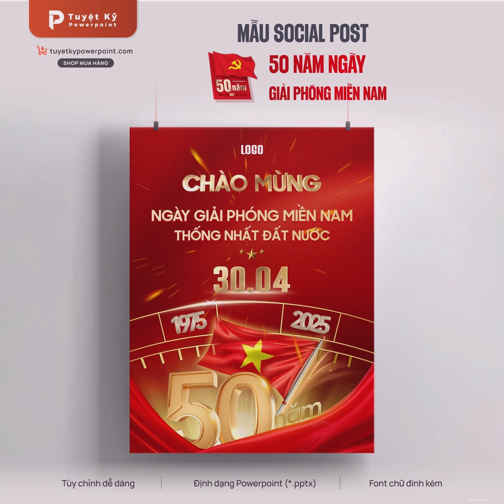 Thumbnail poster chào mừng ngày giải phóng miền nam