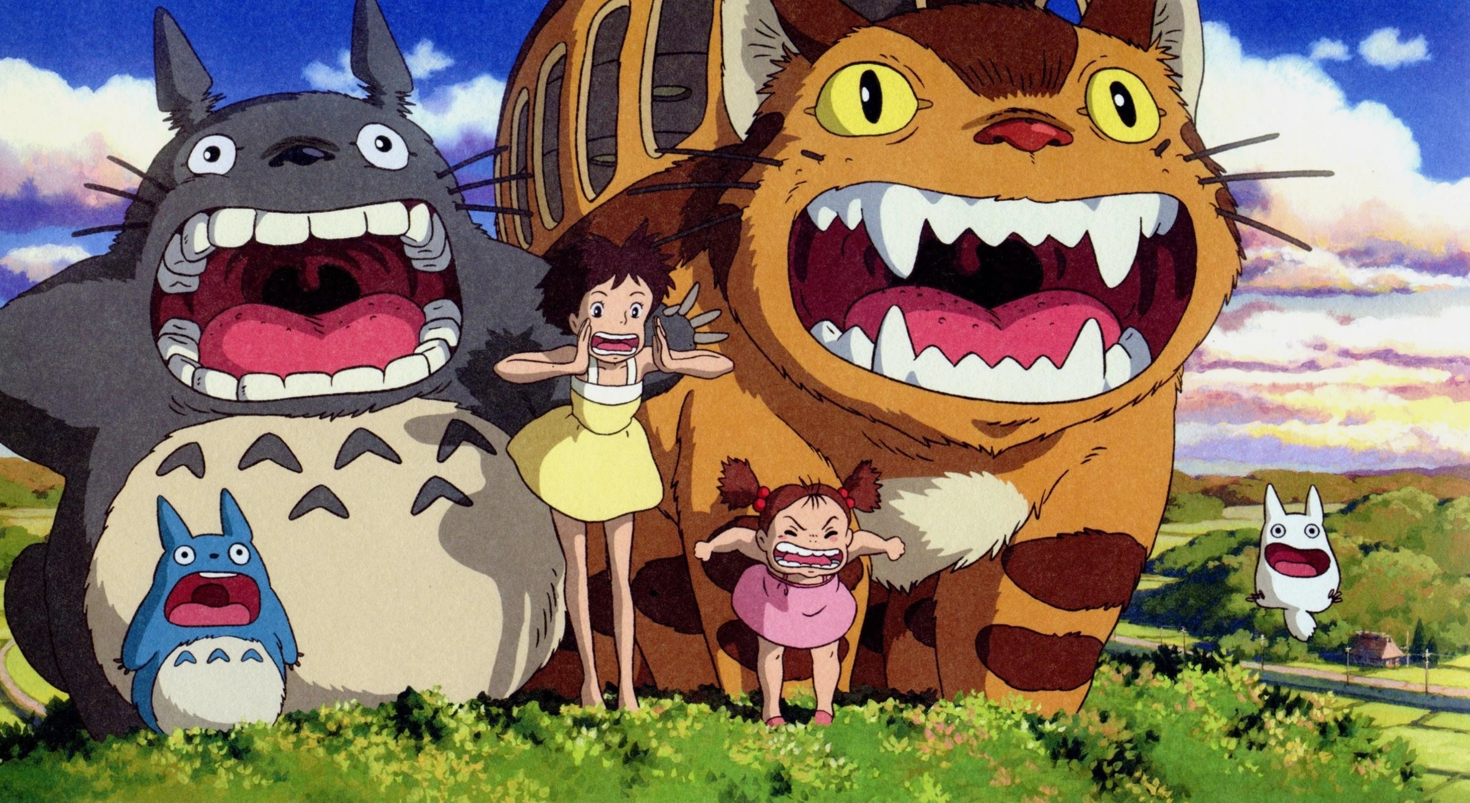 Totoro và Mei đang trên đường đi khám phá