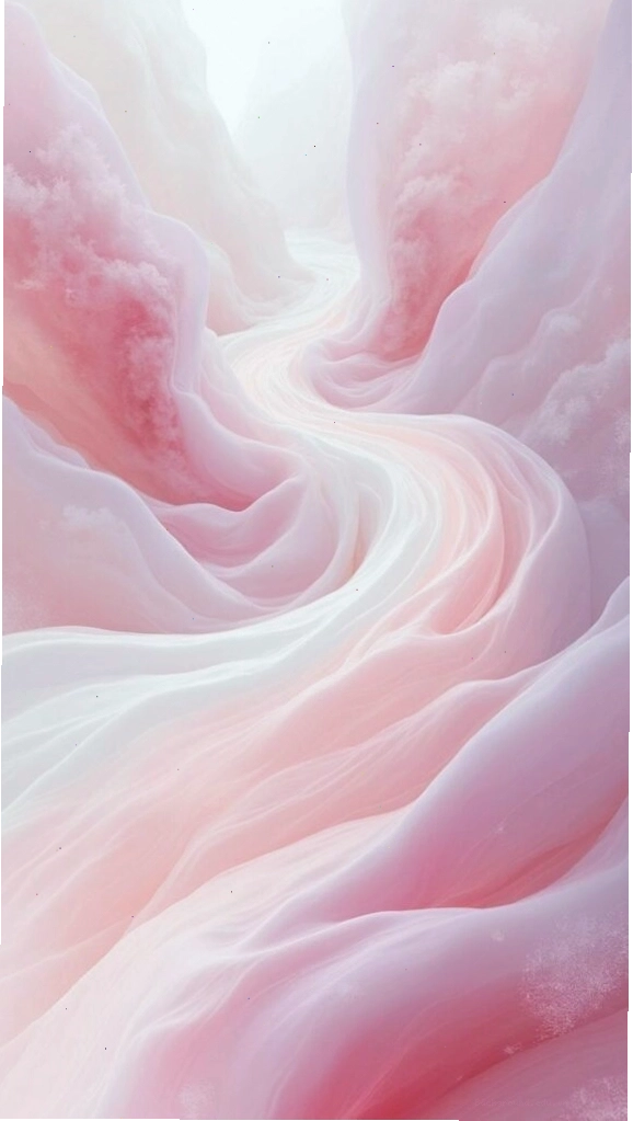 Vệt lụa hồng pastel mềm mại