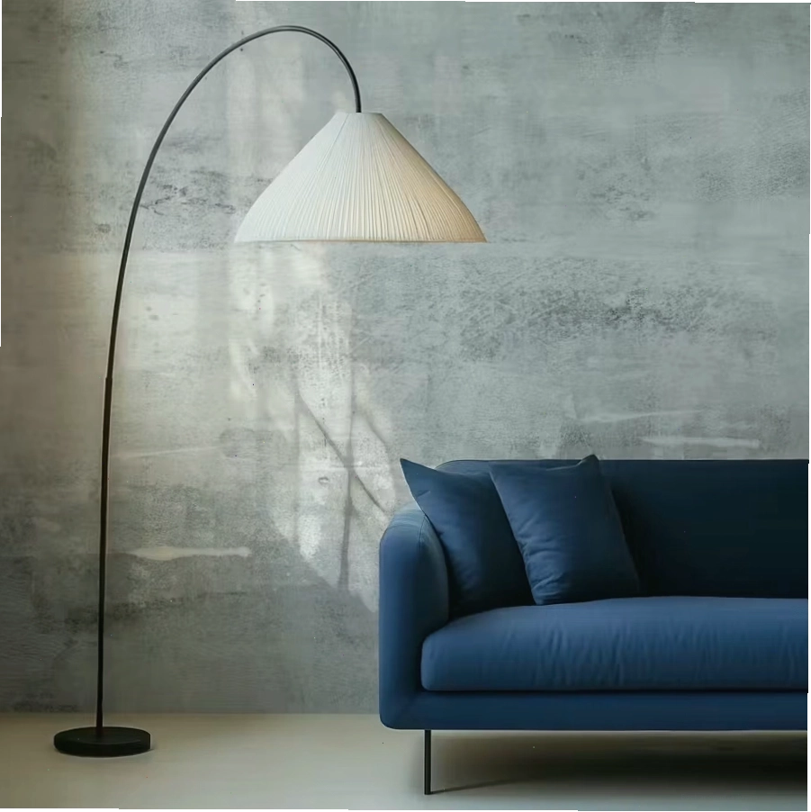 Industrial concrete effect wallpaper for urban loft kitchen