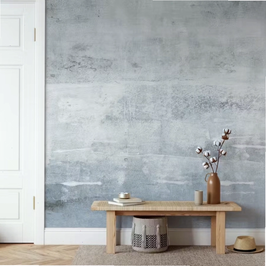 Industrial concrete effect wallpaper for urban loft living room