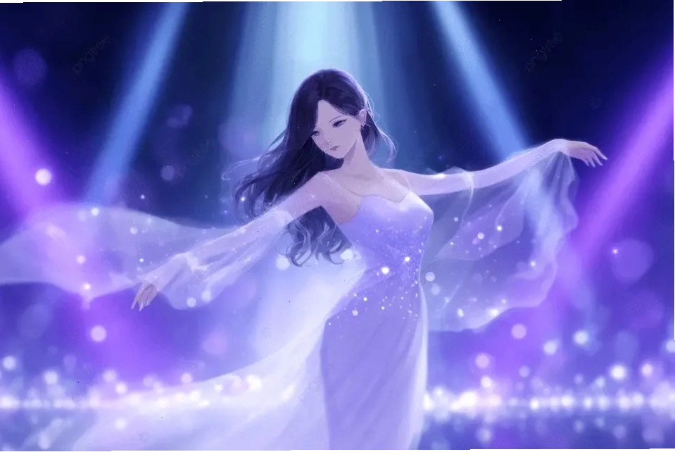 Khám phá ảnh anime nữ tóc tím mắt xanh