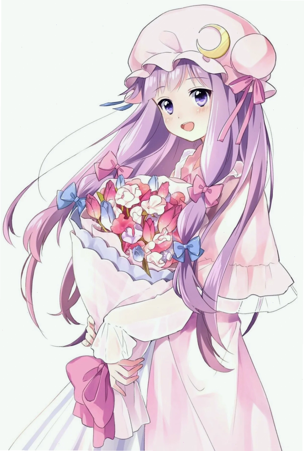 Tải ảnh anime nữ tóc tím mắt xanh đẹp nhất