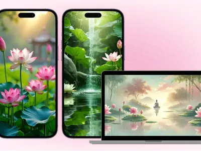 Bộ sưu tập hình nền hoa sen xanh đẹp ngây ngất