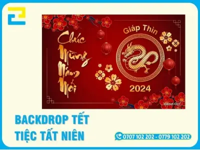 Bộ sưu tập mẫu backdrop tiệc tất niên 2021 ấn tượng nhất