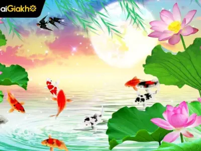 Tải ngay hình nền điện thoại cá chép hóa rồng tuyệt đẹp
