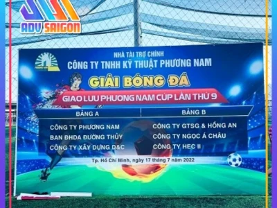 Background và Backdrop Giải Bóng Đá: Tạo Dấu Ấn Chuyên Nghiệp Năm 2026