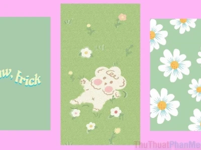 Khám phá bộ sưu tập màu xanh lá kawaii hình nền cute cho năm 2026