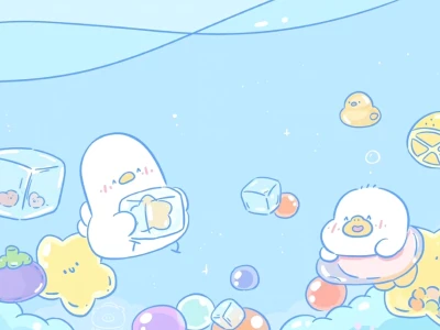 Tuyển Tập Hình Nền Máy Tính Cute Màu Xanh Dương Đáng Yêu 2026
